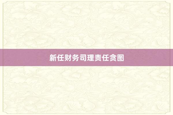 新任财务司理责任贪图
